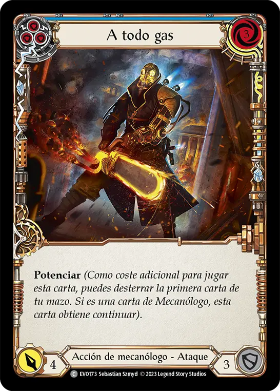 Card: Gas Guzzler (blu)