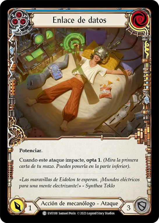 Card: Data Link (blu)