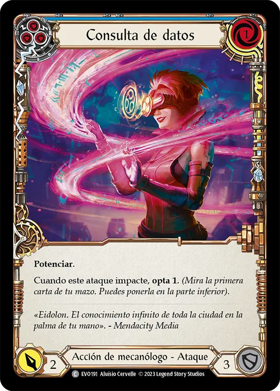 Card: Dive Through Data (blu)