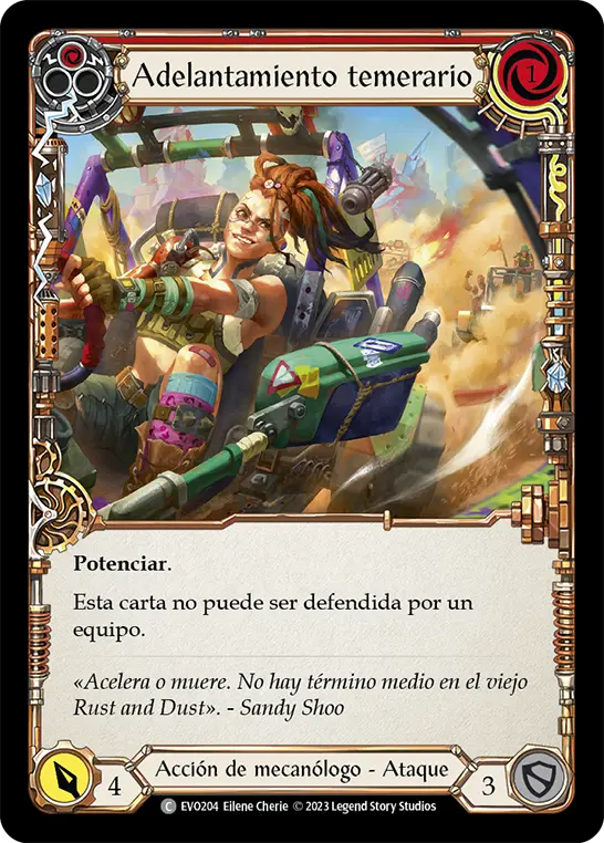 Card: Out Pace (red)