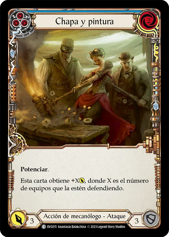 Card: Panel Beater (blu)