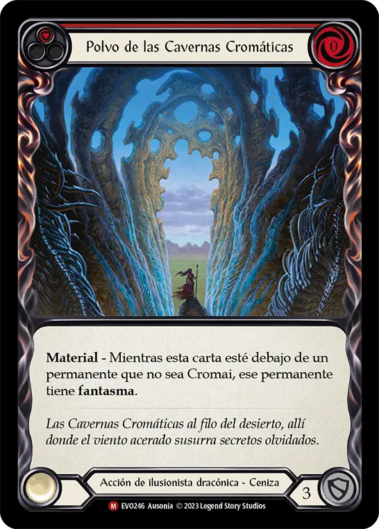 Card: Dust from the Chrome Caverns (red)