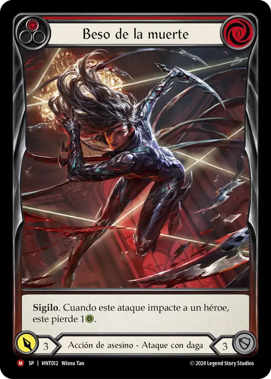 Card: Kiss of Death (red)