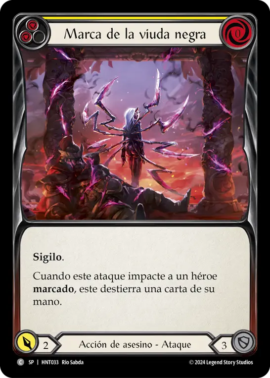 Card: Mark of the Black Widow (yel)