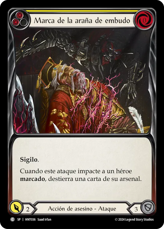 Card: Mark of the Funnel Web (yel)