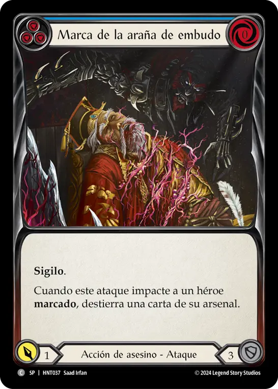 Card: Mark of the Funnel Web (blu)
