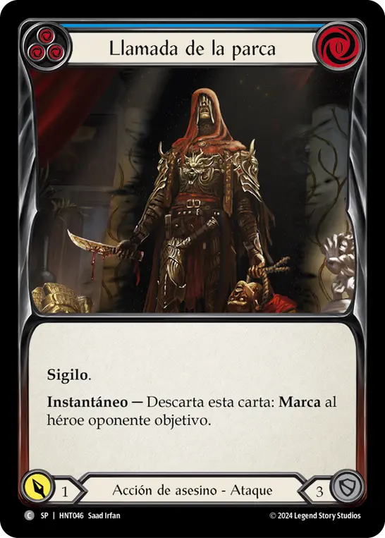 Card: Reaper's Call (blu)