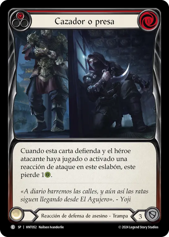 Card: Hunted or Hunter (red)