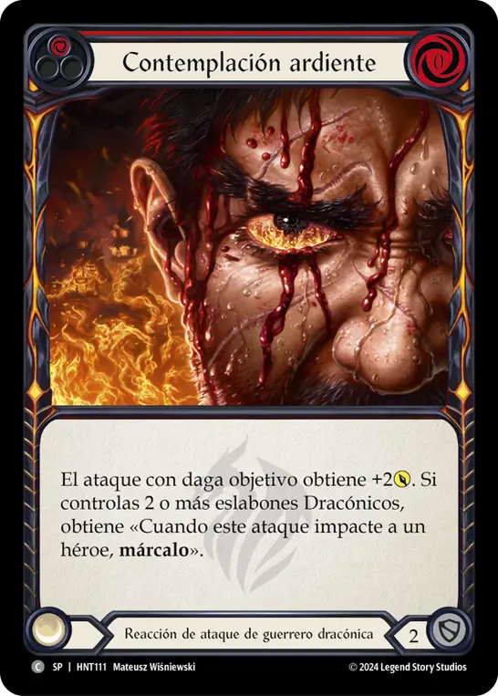 Card: Searing Gaze (red)