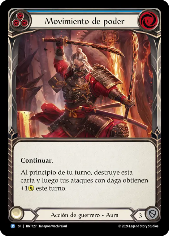 Card: Power Stance (blu)