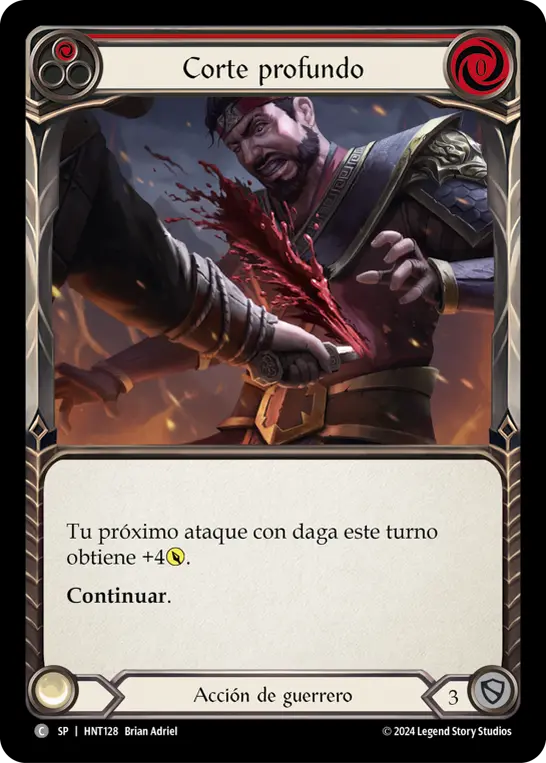 Card: Cut Deep (red)