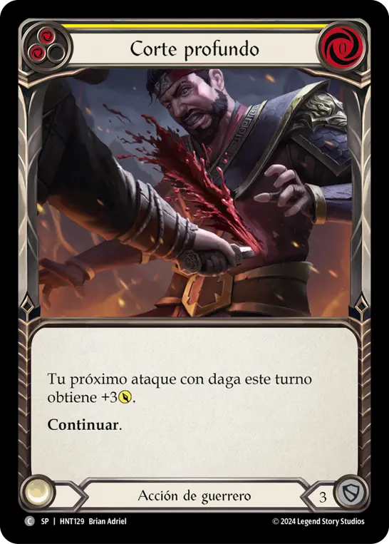 Card: Cut Deep (yel)