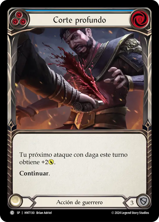 Card: Cut Deep (blu)