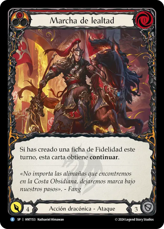 Card: March of Loyalty (red)