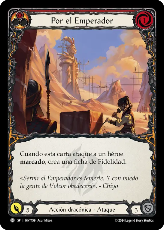 Card: For the Emperor (red)