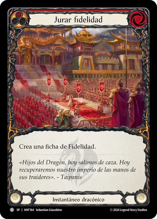 Card: Pledge Fealty (red)