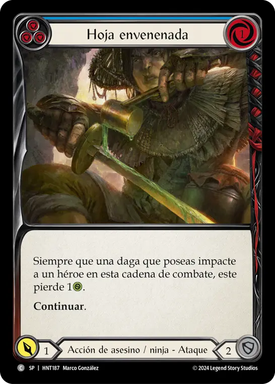 Card: Poisoned Blade (blu)