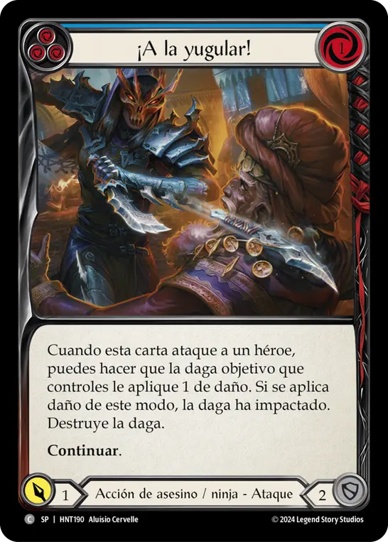 Card: Throw Yourself at Them (blu)