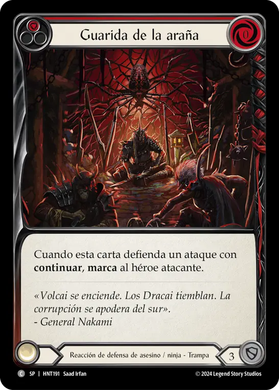 Card: Lair of the Spider (red)