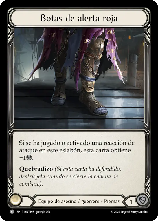 Card: Red Alert Boots