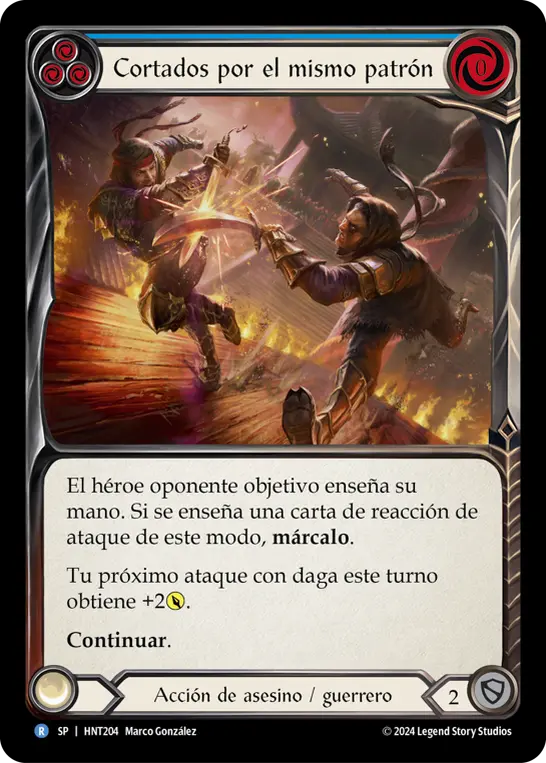 Card: Cut from the Same Cloth (blu)