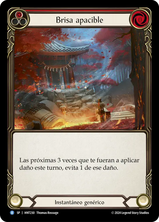 Card: Calming Breeze (red)