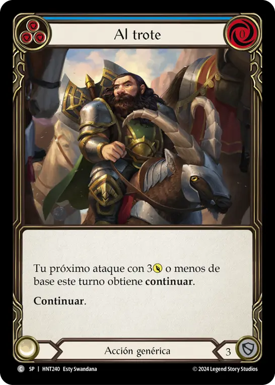 Card: Trot Along (blu)