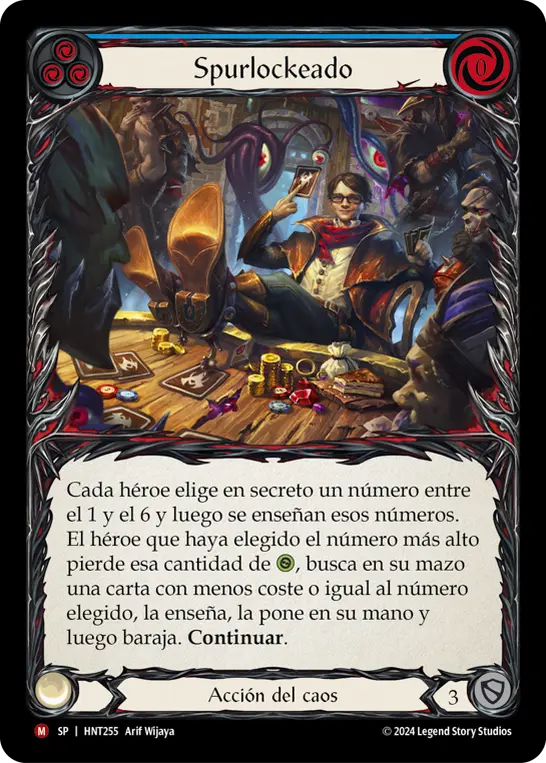 Card: Spur Locked (blu)