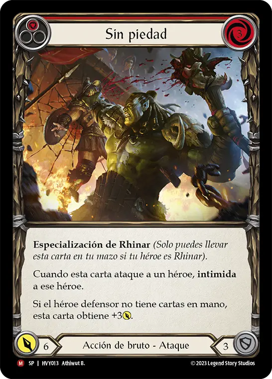 Card: Show No Mercy (red)