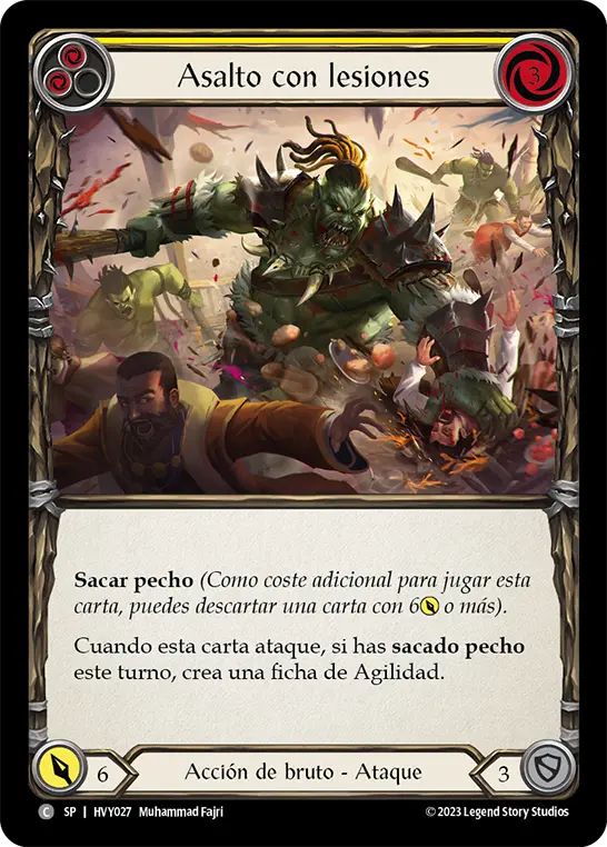 Card: Assault and Battery (yel)