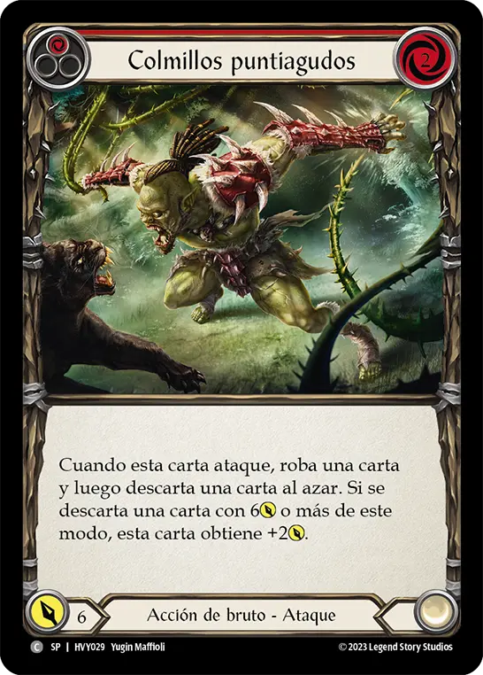 Card: Bare Fangs (red)