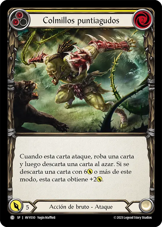Card: Bare Fangs (yel)