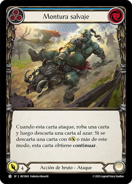 Card: Wild Ride (blu)