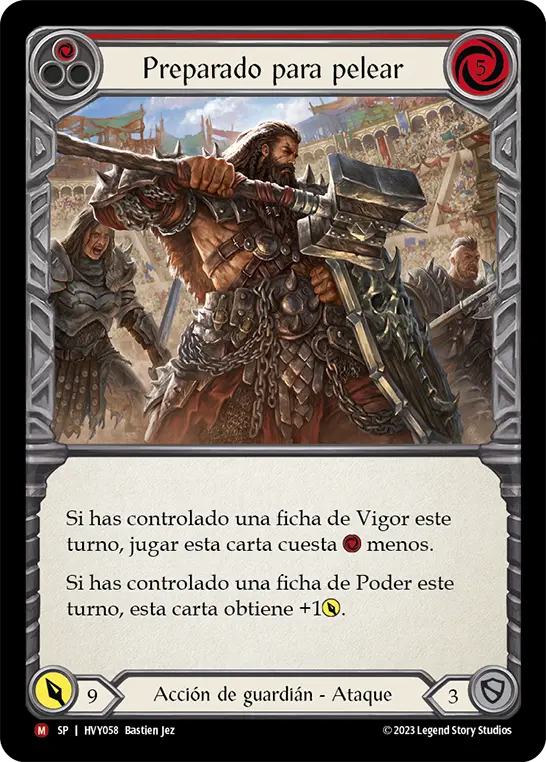 Card: Primed to Fight (red)