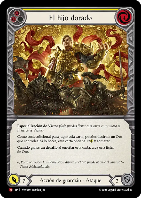 Card: The Golden Son (yel)