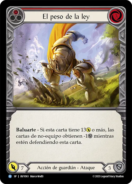 Card: Lay Down the Law (red)