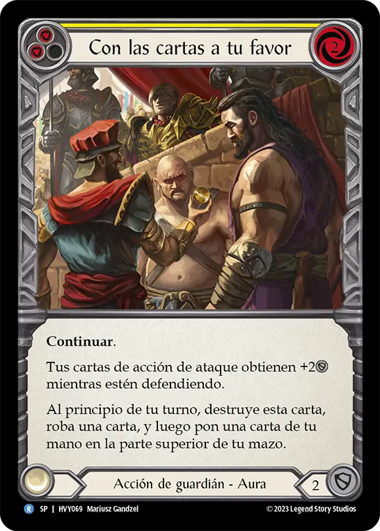 Card: Stacked in Your Favor (yel)