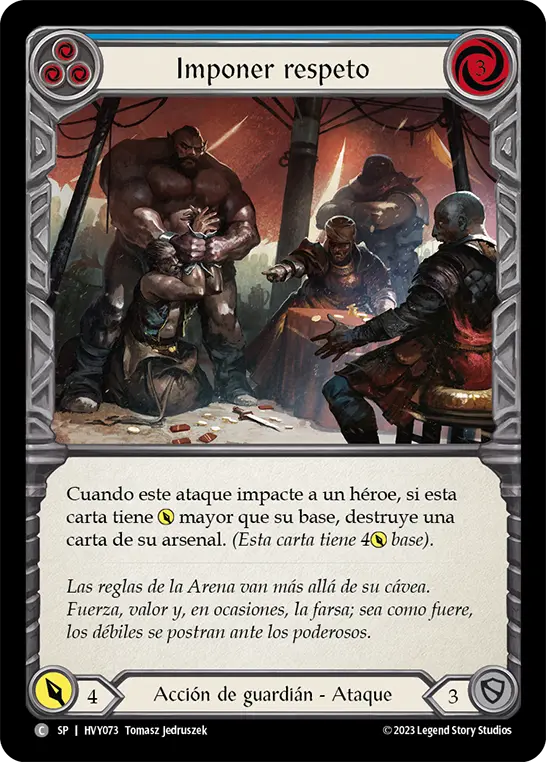 Card: Command Respect (blu)