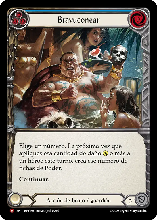 Card: Talk a Big Game (blu)