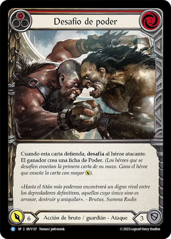 Card: Clash of Might (red)