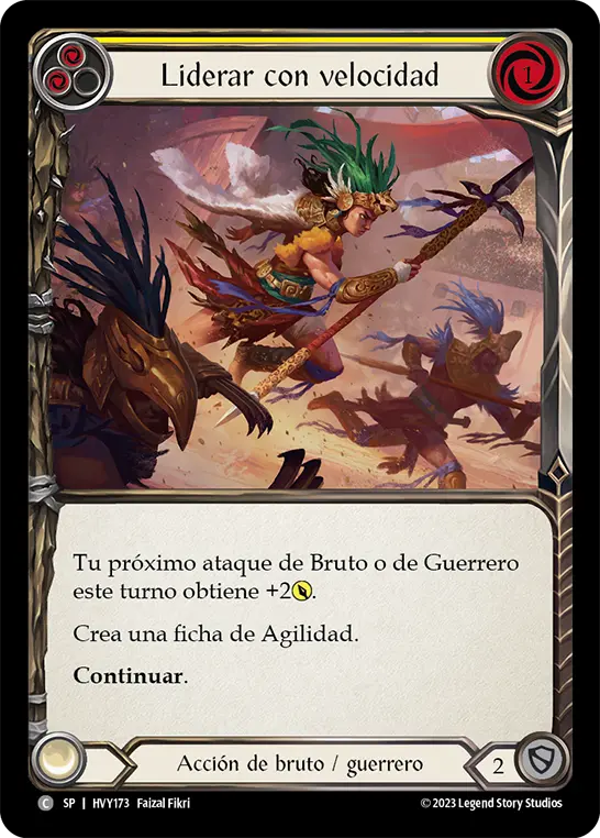 Card: Lead with Speed (yel)