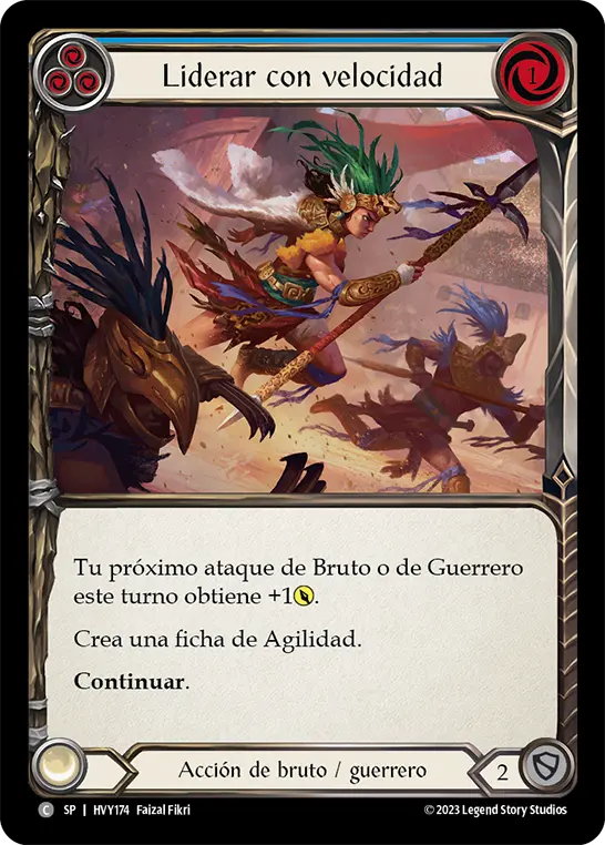 Card: Lead with Speed (blu)