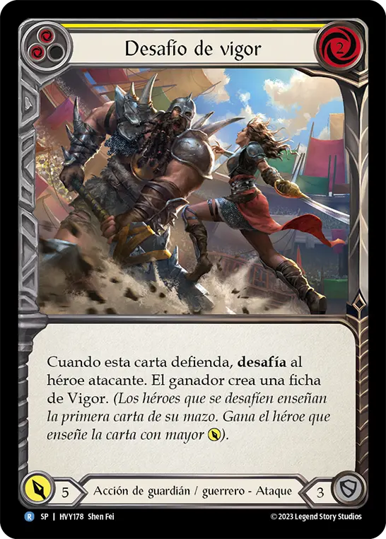 Card: Clash of Vigor (yel)