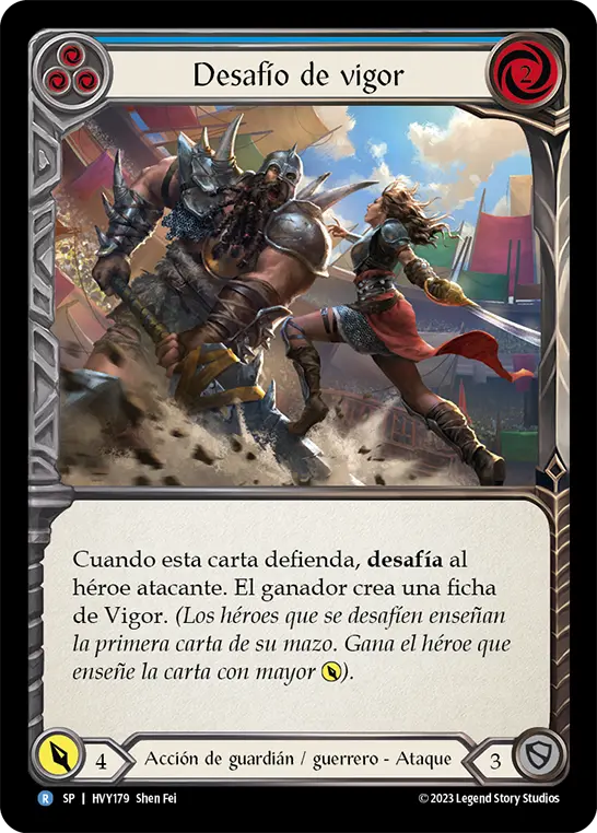 Card: Clash of Vigor (blu)