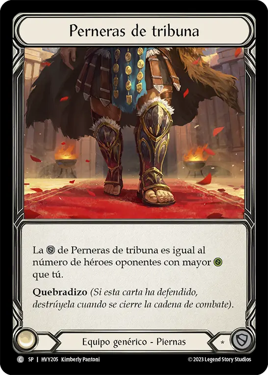 Card: Grandstand Legplates