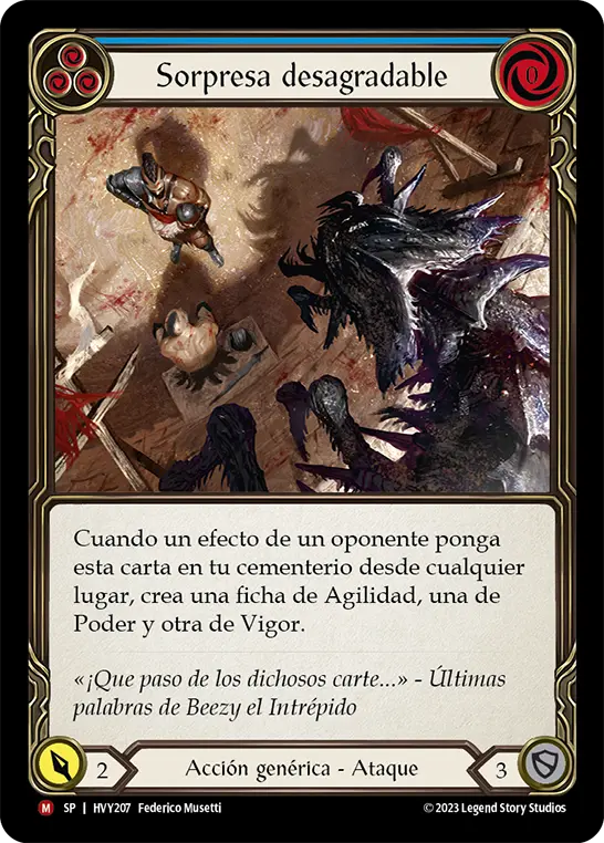 Card: Nasty Surprise (blu)