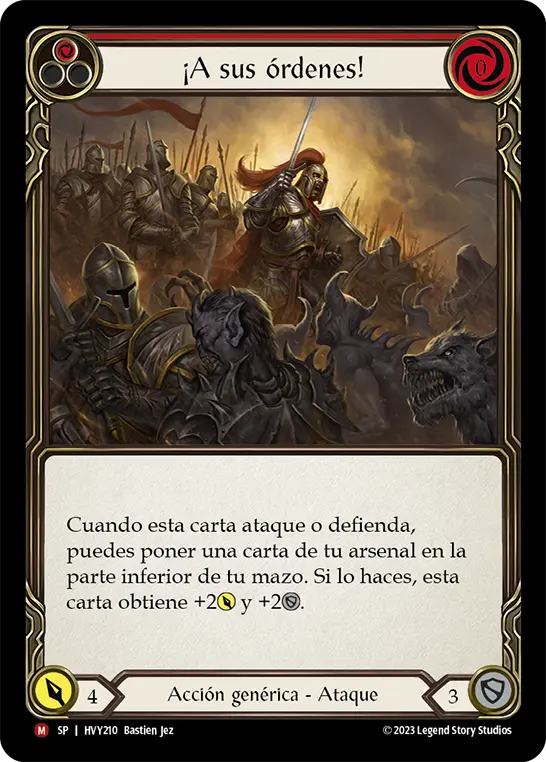 Card: Standing Order (red)