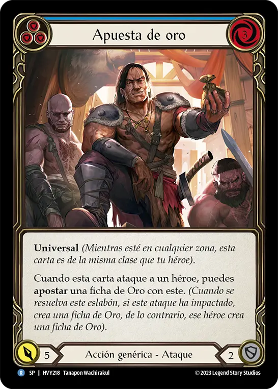 Card: Wage Gold (blu)