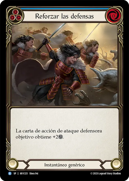 Card: Reinforce the Line (blu)