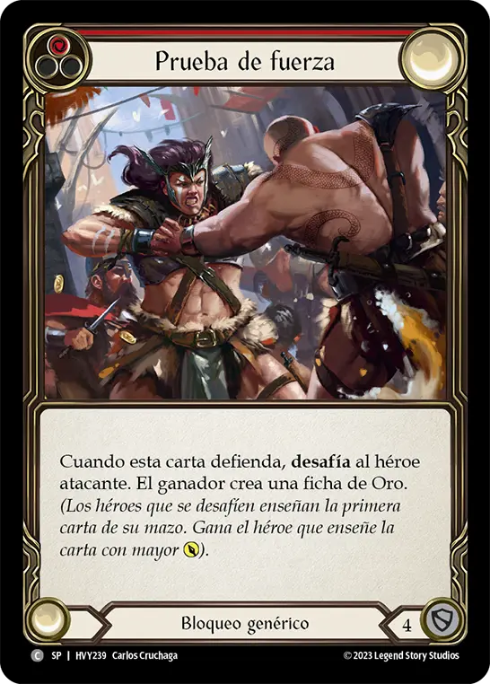Card: Test of Strength (red)